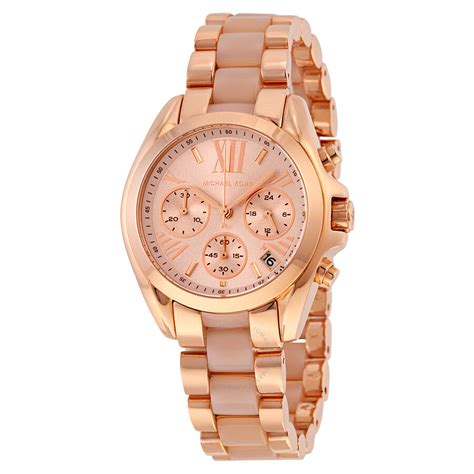 michael kors women's rose gold tone mini bradshaw watch|michael kors bradshaw smartwatch.